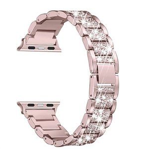 Secbolt Bling Watch Band Compatible w/Apple Watch Band Series 7/6/5/4/3/2/1/SE